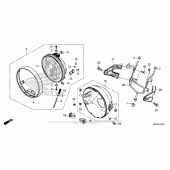 Схема вузла: Фара для Honda CB1100