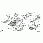 Схема вузла: Floor step для Honda FSC600 Silver Wing