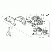 Схема вузла: Панель приладів для Honda XL650 Transalp