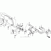 Схема вузла: Вихлопна система для Honda XR650
