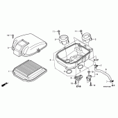 Схема узла: Воздушный фильтр для Honda VTR250 VTR