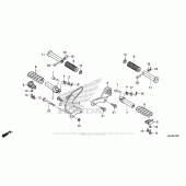 Схема вузла: Підніжки для Honda VT750 Shadow Phantom