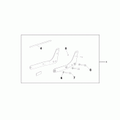 Схема вузла: Backrest / rear car для Honda VT750 Shadow Aero