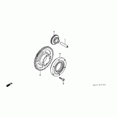 Схема узла: Привод стартера для Honda CBR1100XX Blackbird