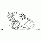 Схема вузла: Saddlebag для Honda ST1300 Pan-European