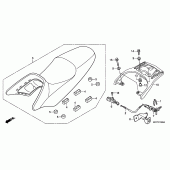 Схема узла: Сиденье & Багажник для Honda XL125 Varadero