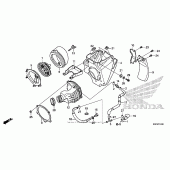 Схема вузла: Повітряний фільтр для Honda CRF150 CRF150RB