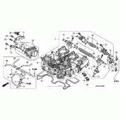 Схема узла: Дроссельная заслонка для Honda VFR1200 VFR