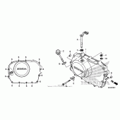 Схема узла: Right crankcase cover (2) для Honda VT750 Shadow RS