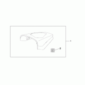 Схема вузла: Заглушка сидіння (black) для Honda CBR125