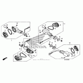 Схема вузла: Поворотники (2) для Honda CBR600 CBR600RR