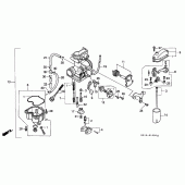 Схема узла: Карбюратор для Honda XR250