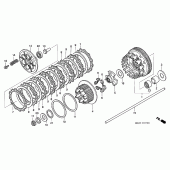 Схема вузла: Зчеплення для Honda CB1300 Super Four