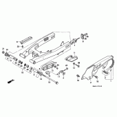 Схема узла: Маятник/chain case для Honda XL600 Transalp
