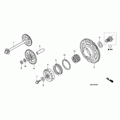 Схема вузла: Привід стартера для Honda CB1000 CB1000R