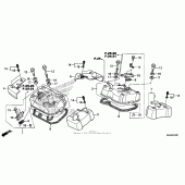 Схема вузла: Клапанна кришка для Honda VT750 Shadow Aero