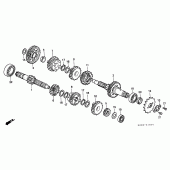 Схема узла: Трансмиссия для Honda CMX250 Rebel