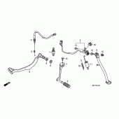 Схема вузла: Pedal / side stand для Honda XL700V Transalp