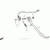 Схема узла: Подставка для Honda VF750 Magna