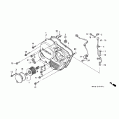 Схема вузла: Права кришка картера для Honda NX650 Dominator