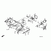 Схема вузла: Inner box (FJS400D9 / FJS40 0A) для Honda FJS400 Silver Wing