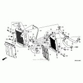 Схема вузла: Радіатор для Honda CRF450 CRF450R