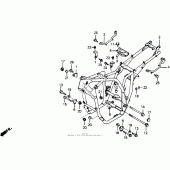 Схема узла: Рама для Honda CB1000 CB1000F