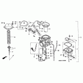 Схема вузла: Карбюратор для Honda NX650 Dominator