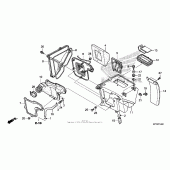 Схема узла: Воздушный фильтр для Honda CRF150 CRF150F