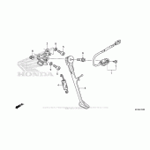Схема вузла: Бічна підніжка для Honda CB1000 CB1000R