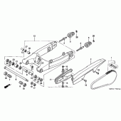 Схема вузла: Swingarm (01- 06) для Honda CBR600 CBR600F4i