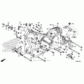 Схема вузла: Frame (2) для Honda VT1300 Sabre