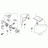 Схема узла: Боковой обтекатель для Honda VT750 Shadow A.C.E.