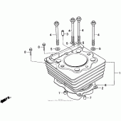 Схема вузла: Циліндр для Honda XR250