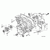 Схема узла: Rear case для Honda GL1800 Gold Wing