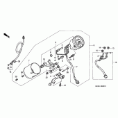 Схема вузла: Панель приладів для Honda VT1100 Shadow Sabre