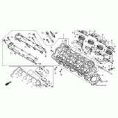 Схема вузла: Головка циліндра для Honda CBR600 CBR600F