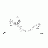 Схема узла: Система вентиляция картера (2) для Honda CBF600