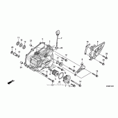 Схема вузла: Ліва кришка картера для Honda CRF250 CRF250R