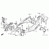 Схема узла: Крышка корпуса для Honda FJS600 Silver Wing