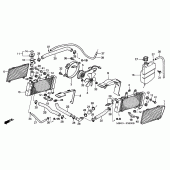 Схема узла: Радиатор для Honda VFR800 VFR