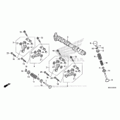 Схема вузла: Camshaft + Valve (Fr.) для Honda VFR1200 VFR