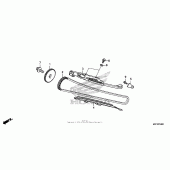 Схема вузла: Ланцюг ГРМ & Натяжник & Заспокоювач для Honda CTX700
