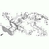 Схема вузла: Радіатор (CB1300 / F / F1 / S) для Honda CB1300 Super Four