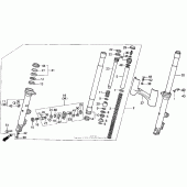 Схема вузла: A / se front fork 95 для Honda GL1500 Gold Wing Special Edition