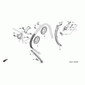 Схема узла: Цепь ГРМ и Натяжитель и Успокоитель для Honda CBR1100XX Blackbird