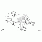 Схема узла: Переднее крыло для Honda CTX1300