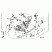 Схема узла: Дроссельная заслонка для Honda XL1000V Varadero