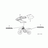 Схема узла: Наклейки (XR650R6) для Honda XR650