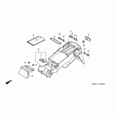 Схема вузла: Заднє крило для Honda CBR600 CBR600F